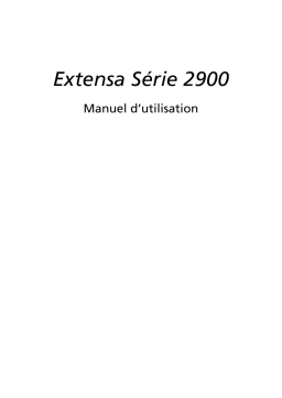 Acer Extensa 2900D Notebook Manuel utilisateur
