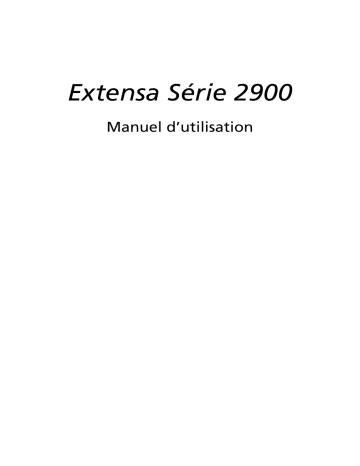 Acer Extensa 2900D Notebook Manuel utilisateur | Fixfr