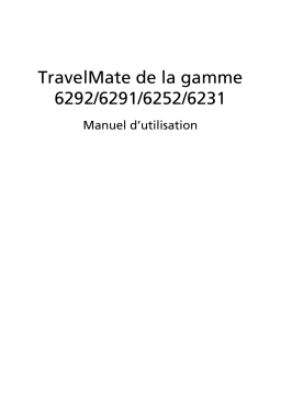Acer TravelMate 6231 Notebook Manuel utilisateur