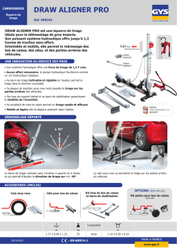 GYS DRAW ALIGNER PRO Fiche technique