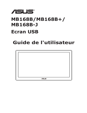 Asus MB168B-J Monitor Mode d'emploi | Fixfr