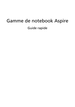 Acer Aspire 4560G Notebook Guide de démarrage rapide