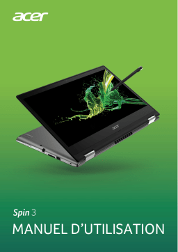Acer SP314-53 Notebook Manuel utilisateur