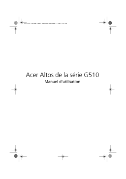 Acer Altos G510 Server, Storage Manuel utilisateur