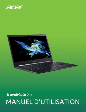 Acer TravelMate X514-51T Notebook Manuel utilisateur | Fixfr