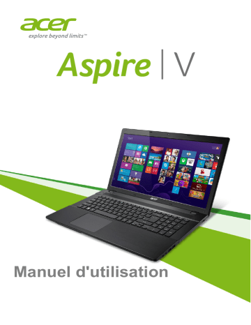 Acer Aspire V3-772G Notebook Manuel utilisateur | Fixfr