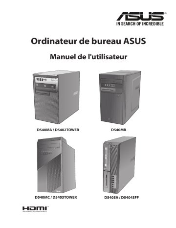 PRO D540MA | Asus ExpertCenter D5 Tower D540MA Tower PC Manuel utilisateur | Fixfr