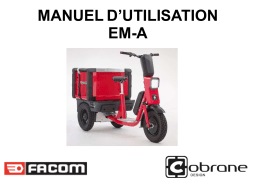 Facom EM-A Carriage Manuel utilisateur