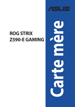 Asus ROG Strix Z590-E Gaming Motherboard Manuel utilisateur