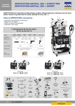 GYS DENTSTATION EXPERT 200 Fiche technique