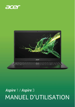 Acer Aspire A315-22G Notebook Manuel utilisateur