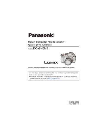 Panasonic DCGH5M2E Mode d'emploi | Fixfr