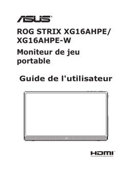 Asus ROG Strix XG16AHPE-W Aura Sync accessory Mode d'emploi