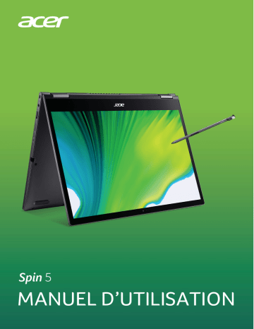 Acer SP513-54N Notebook Manuel utilisateur | Fixfr
