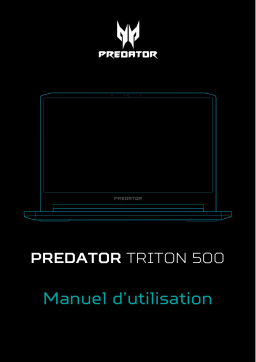 Acer Predator PT515-51 Notebook Manuel utilisateur