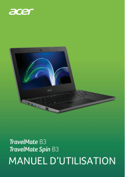 Acer TravelMate Spin B311RNA-32 Notebook Manuel utilisateur