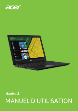 Acer Aspire A315-21 Notebook Manuel utilisateur