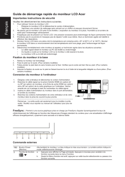 Acer CB281HKA Monitor Guide de démarrage rapide
