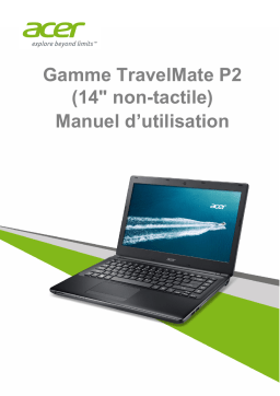 Acer TravelMate P245-M Notebook Manuel utilisateur