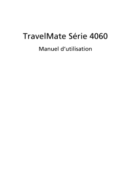 Acer TravelMate 4060 Notebook Manuel utilisateur