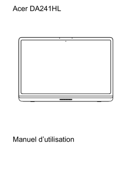 Acer DA241HL Monitor Manuel utilisateur