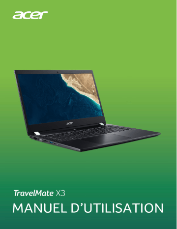 TravelMate X3410-M | TravelMate X3410-MG | TravelMate X3310-MG | TravelMate X40-51-MG | TravelMate X40-51-M | Acer TravelMate X3310-M Notebook Manuel utilisateur | Fixfr