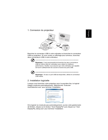 Acer C110 Projector Guide de démarrage rapide | Fixfr