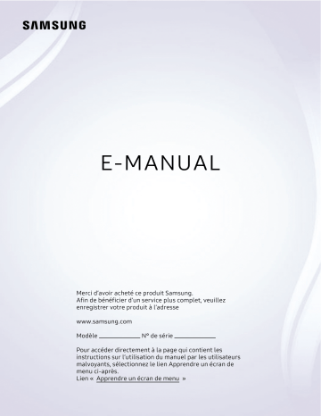 QA55Q70AAU | UA60AU8000K | UA85AU8000K | QA75QN90AAU | QA50Q60AAU | QA75QN900AK | UA43AU8000U | UA70AU7000U | QA55LS03AAK | QA55QN90AAU | UA55AU8000K | QA85QN85AAU | QA85QN900AK | QA65QN90AAK | QA65QN800AU | Samsung UA50AU8000U Manuel utilisateur | Fixfr