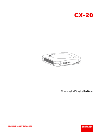 Barco ClickShare CX-20 Installation manuel | Fixfr