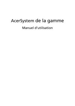 Acer Veriton L480G Desktop Manuel utilisateur