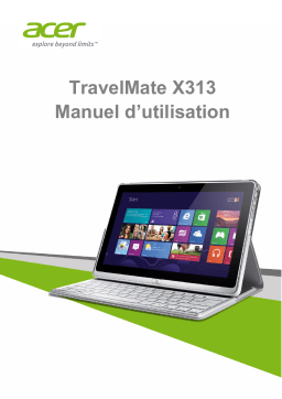 Acer TravelMate X313-E Notebook Manuel utilisateur