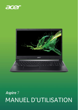 Acer Aspire A715-74G Notebook Manuel utilisateur