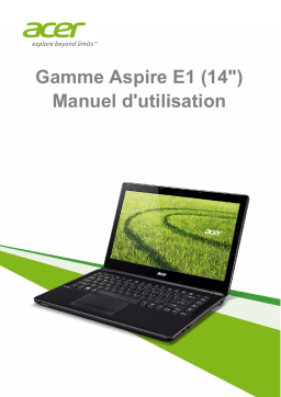 Acer Aspire E1-422G Notebook Manuel utilisateur