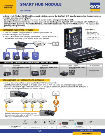 GYS SMART HUB MODULE (SHM) Fiche technique | Fixfr