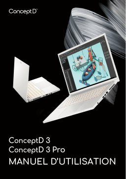 Acer ConceptD CN316-73P Notebook Manuel utilisateur