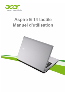 Acer Aspire E5-471P Notebook Manuel utilisateur