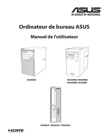 Asus PRO D640MA Desktop Manuel utilisateur | Fixfr