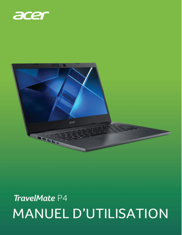 Acer TravelMate P414-51G Notebook Manuel utilisateur | Fixfr