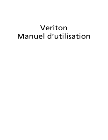 Veriton T661 | Veriton S661 | Veriton S461 | Veriton T66W | Veriton M461 | Acer Veriton M661 Desktop Manuel utilisateur | Fixfr