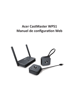 Acer CastMaster(WPS1-H_WPT1-H) Projector Manuel utilisateur