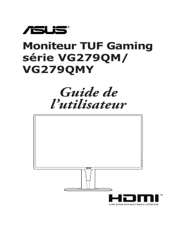 Asus TUF Gaming VG279QMY Monitor Mode d'emploi | Fixfr