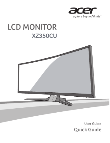 Acer XZ350CU Monitor Guide de démarrage rapide | Fixfr
