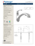 Plumb Pak 6177CP Belanger Kitchen Sink Faucet sp&eacute;cification