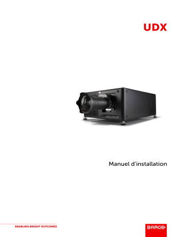UDX-W26 | UDX-W32 | UDX-U45LC | UDX-W22 | UDX-U32 | UDX-U40 | UDX-4K32 | UDX-4K40 FLEX | UDX-4K22 | UDX-4K26 | DP1.2 HDMI2.0 Dual HDBaseT Quad 12g (loop) | Quad DP1.2 | 12G SFP to LC convertor | SFP input card | Barco UDX-W40 FLEX Installation manuel | Fixfr
