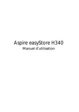 Acer easyStore H340 Desktop Manuel utilisateur