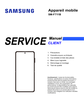 Samsung SM-F711B Mode d'emploi | Fixfr
