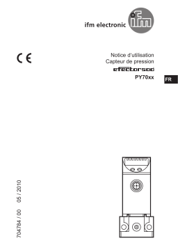 IFM PY7000 Pressure sensor Mode d'emploi