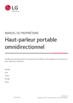 LG RP4 Manuel du propriétaire