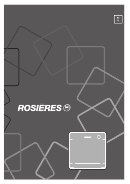 ROSIERES RS 4E3DFX-47 Dishwasher Manuel utilisateur
