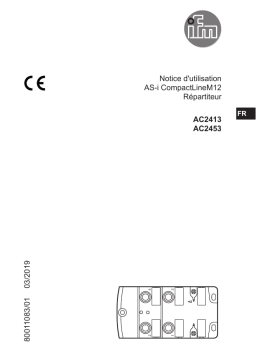 IFM AC2413 AS-Interface CompactLine module Mode d'emploi
